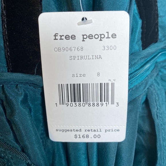Free People | Spirulina Sequin Cocktail Dress - low back with waist tie - Size 8 - Picture 9 of 12